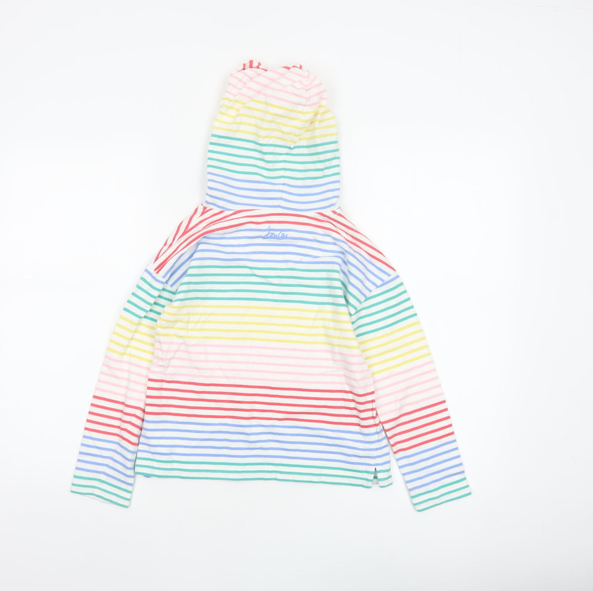 Joules Unisex Kids Multicoloured 8 Years Pullover Striped Hoodie