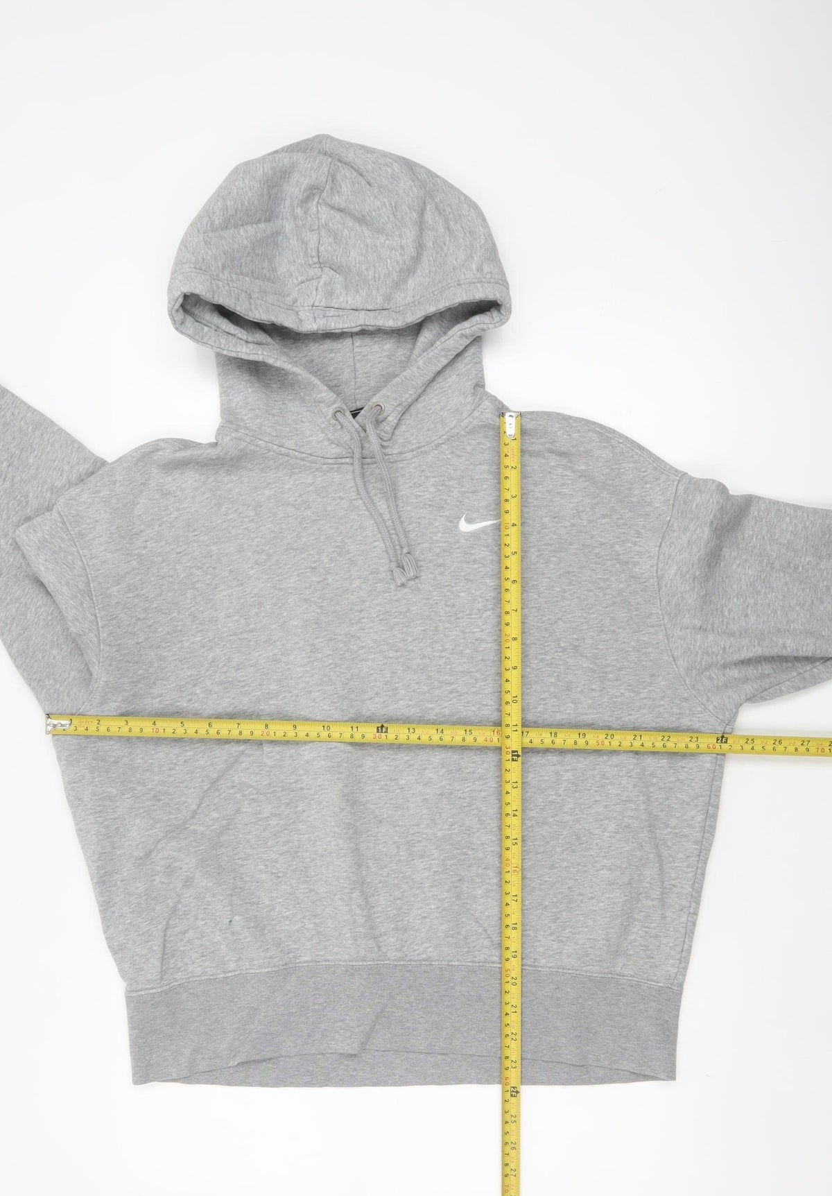 Nike Men's Grey M Pullover Hoodie Logo Cotton Blend Sports