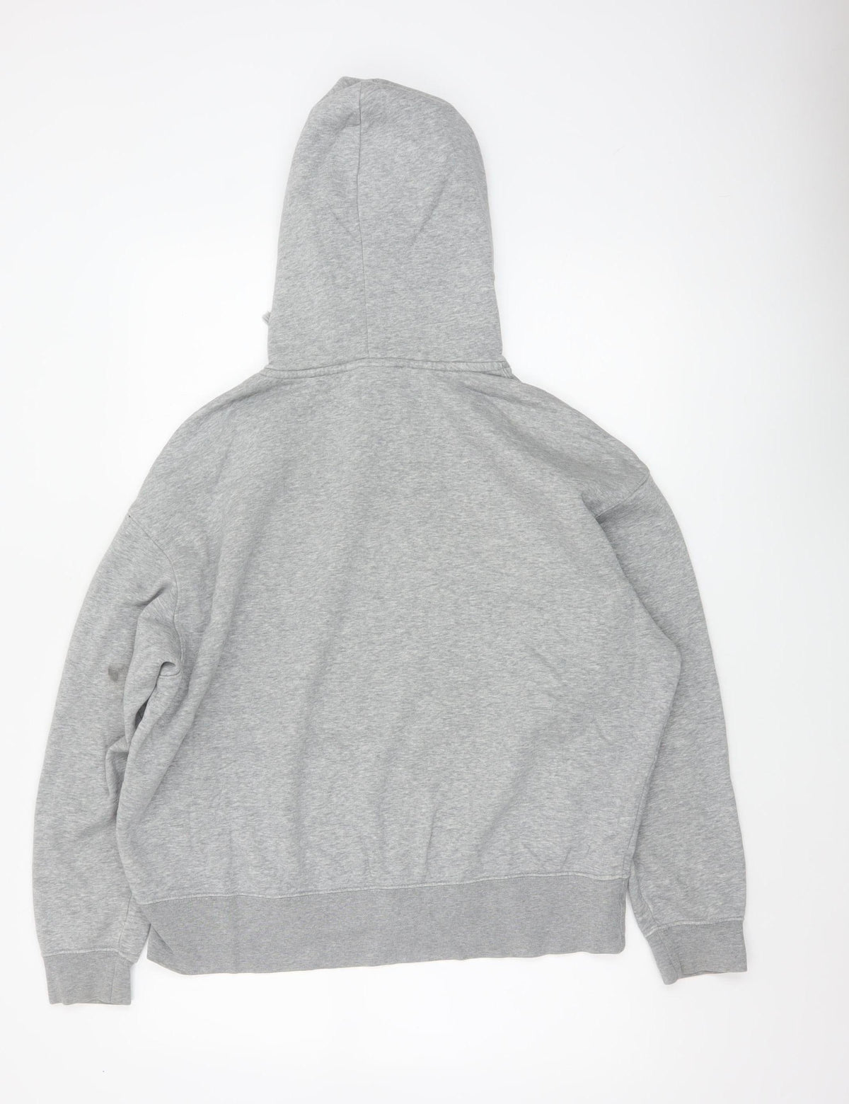 Nike Men's Grey M Pullover Hoodie Logo Cotton Blend Sports