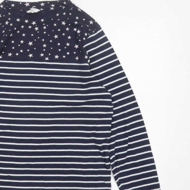 Cotton Traders Women’s Blue Star Stripe Long Sleeve T-Shirt UK 18