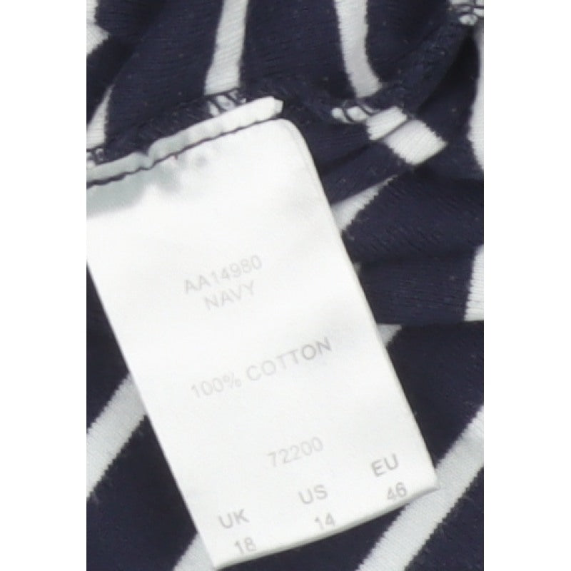 Cotton Traders Women’s Blue Star Stripe Long Sleeve T-Shirt UK 18