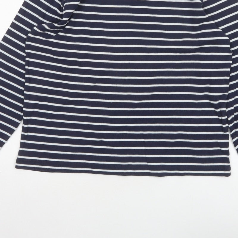 Cotton Traders Women’s Blue Star Stripe Long Sleeve T-Shirt UK 18