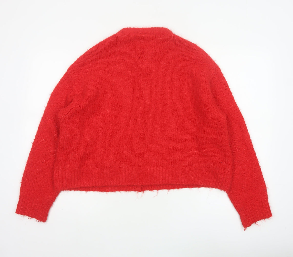 Urban Outfitters Women Red M Button Knit Wool Blend Cardigan