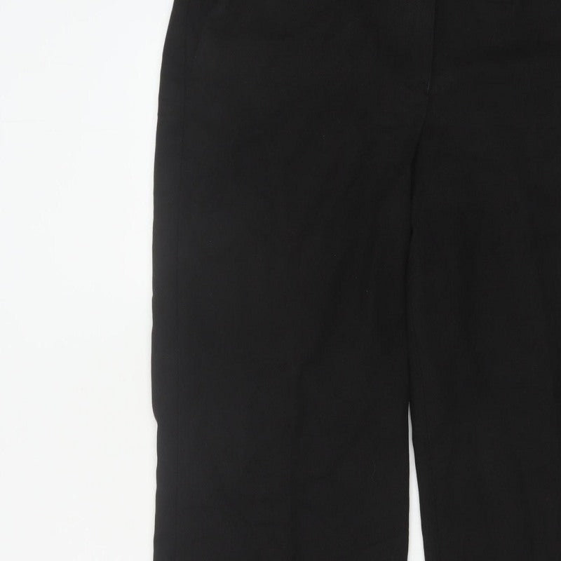 Next Women’s Black UK 12 Regular Tailored Straight Leg Dress Trousers