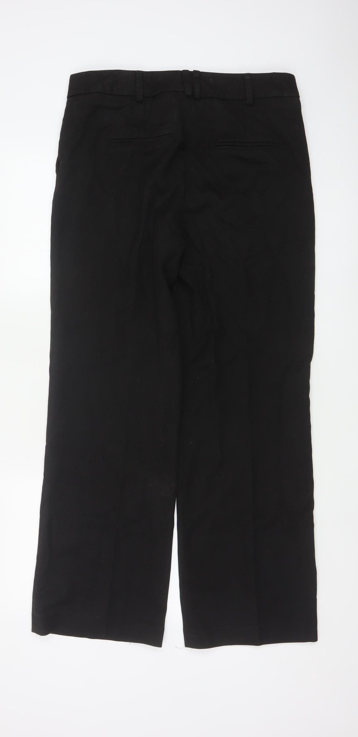 Next Women’s Black UK 12 Regular Tailored Straight Leg Dress Trousers