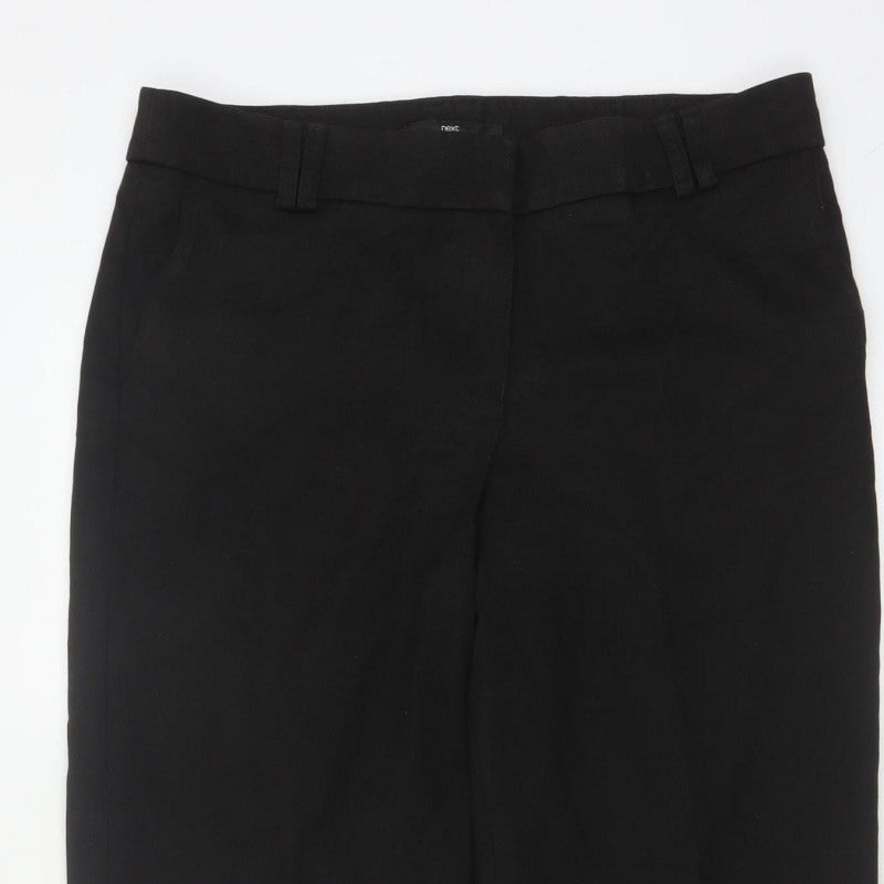 Next Women’s Black UK 12 Regular Tailored Straight Leg Dress Trousers