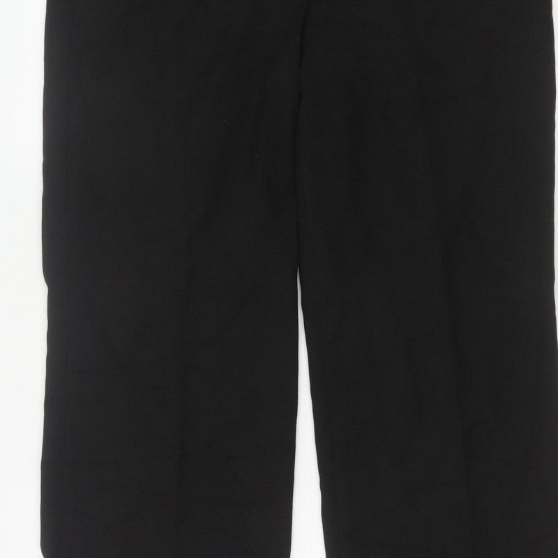 Next Women’s Black UK 12 Regular Tailored Straight Leg Dress Trousers