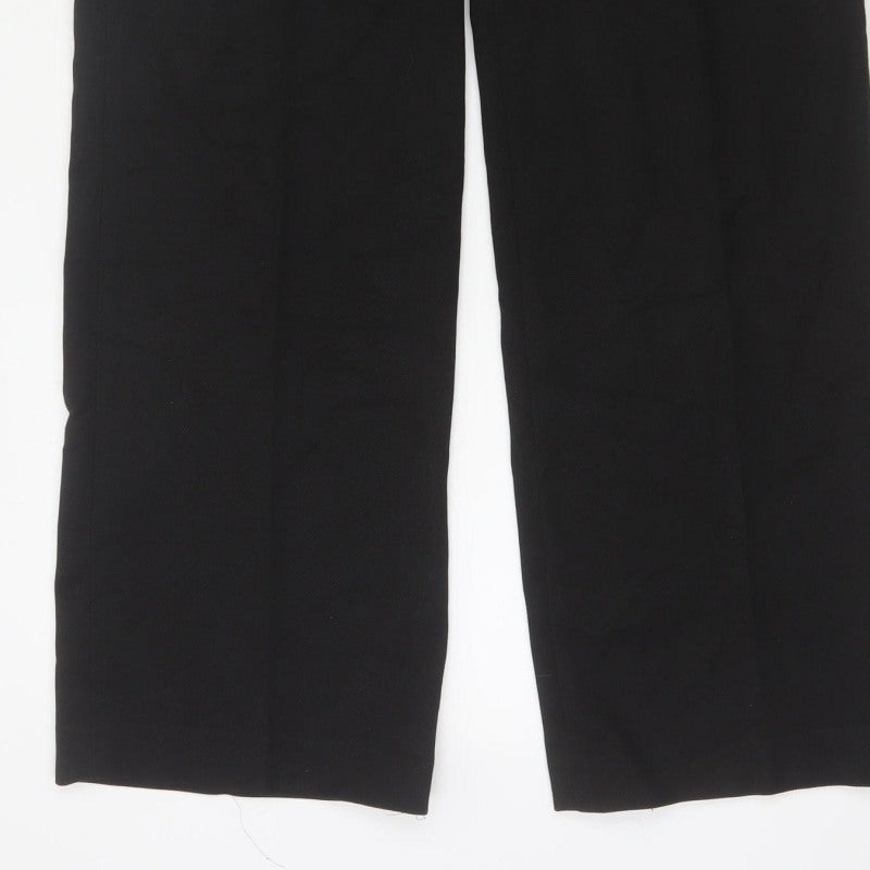 Next Women’s Black UK 12 Regular Tailored Straight Leg Dress Trousers