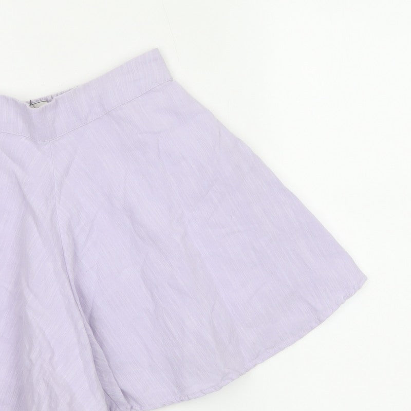 Jack Wills Women Purple Size 8 Relaxed Culotte Shorts