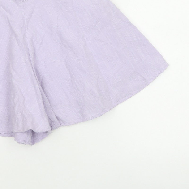 Jack Wills Women Purple Size 8 Relaxed Culotte Shorts