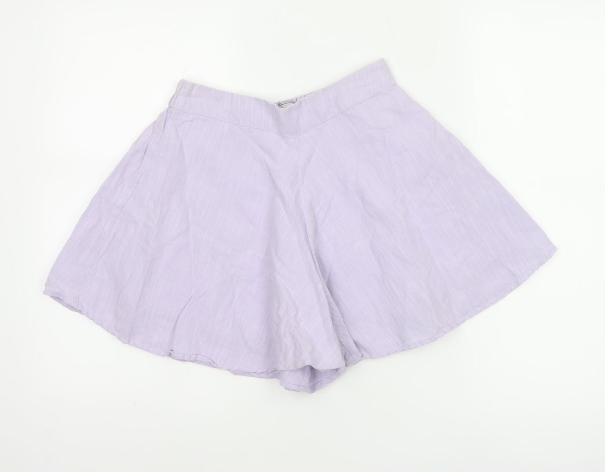 Jack Wills Women Purple Size 8 Relaxed Culotte Shorts