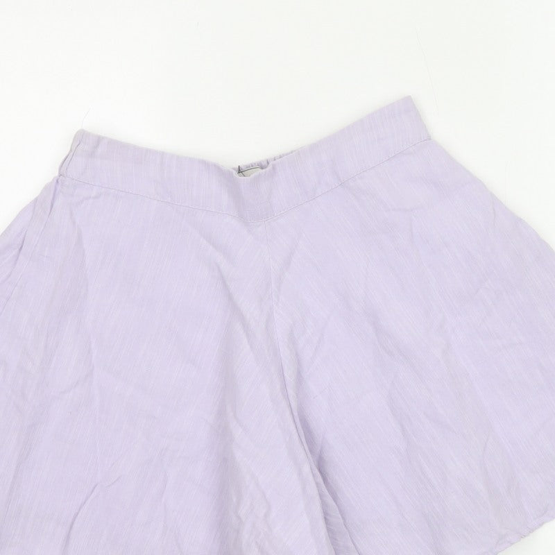 Jack Wills Women Purple Size 8 Relaxed Culotte Shorts