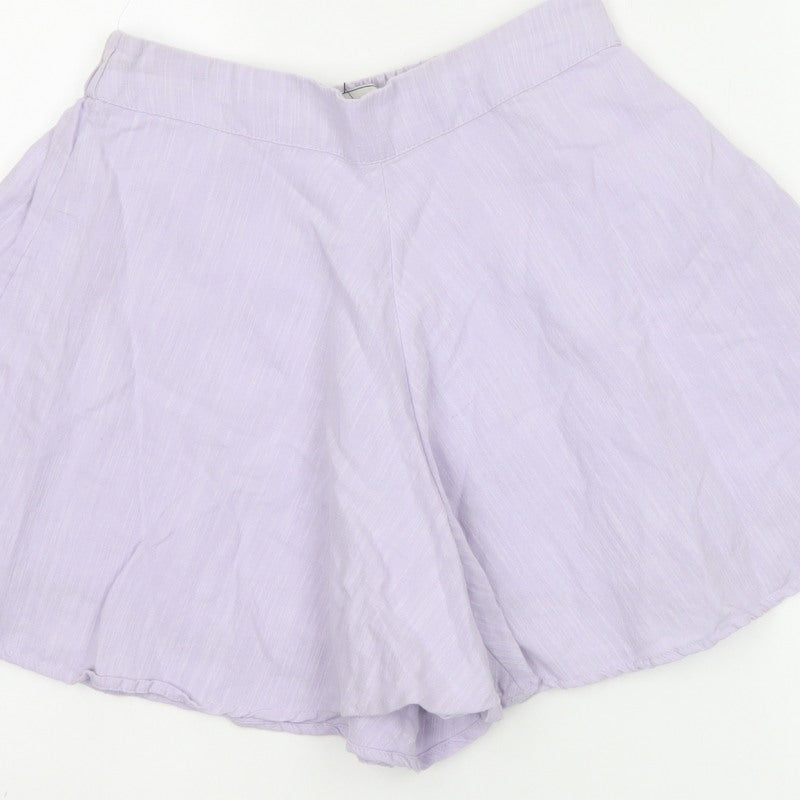 Jack Wills Women Purple Size 8 Relaxed Culotte Shorts