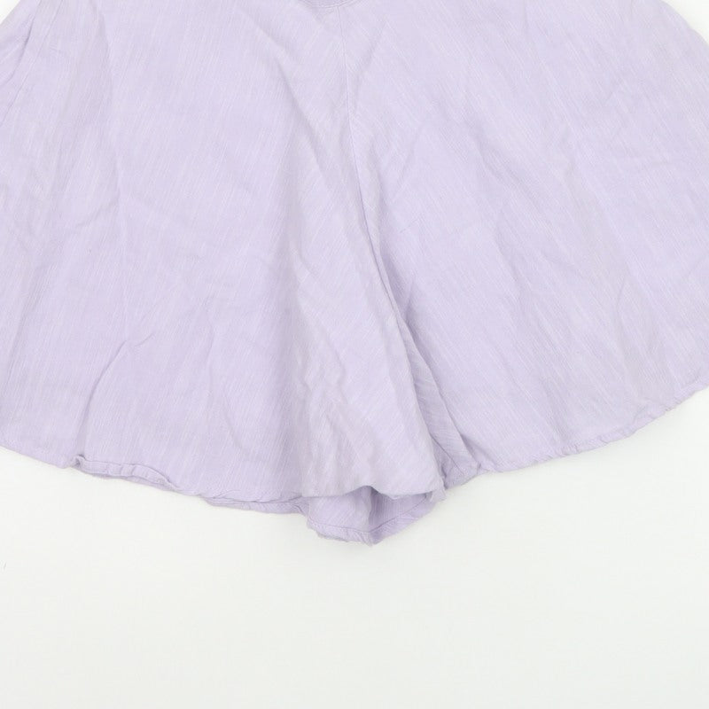 Jack Wills Women Purple Size 8 Relaxed Culotte Shorts
