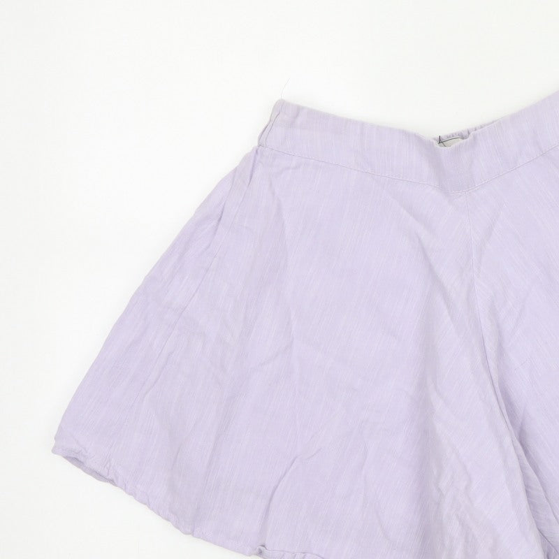 Jack Wills Women Purple Size 8 Relaxed Culotte Shorts