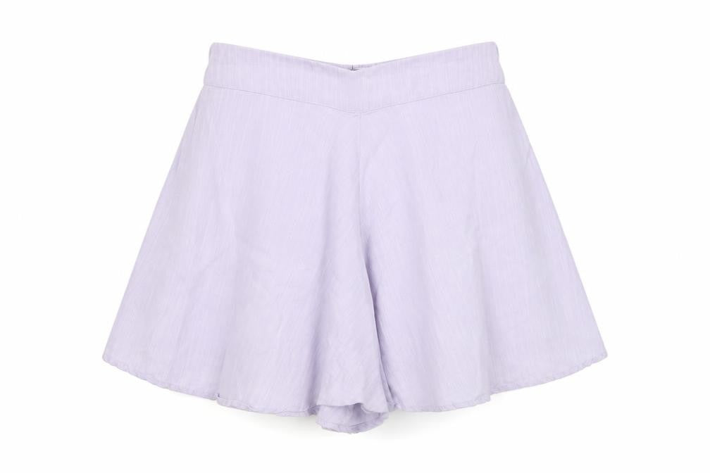 Jack Wills Women Purple Size 8 Relaxed Culotte Shorts