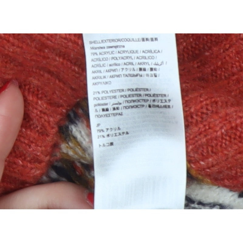 Desigual Women Multicoloured S Fair Isle Knit Crew Neck Pullover Jumper