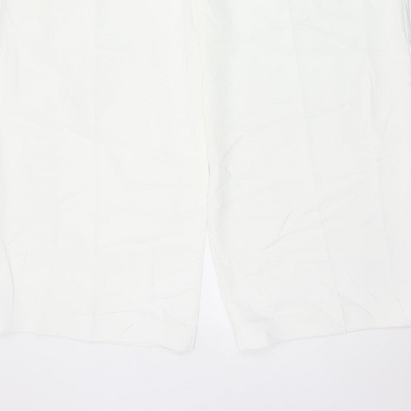 Marks and Spencer Womens White Size 20 Wide Leg Drawstring Trousers