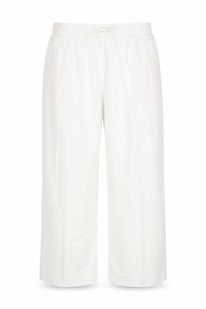 Marks and Spencer Womens White Size 20 Wide Leg Drawstring Trousers
