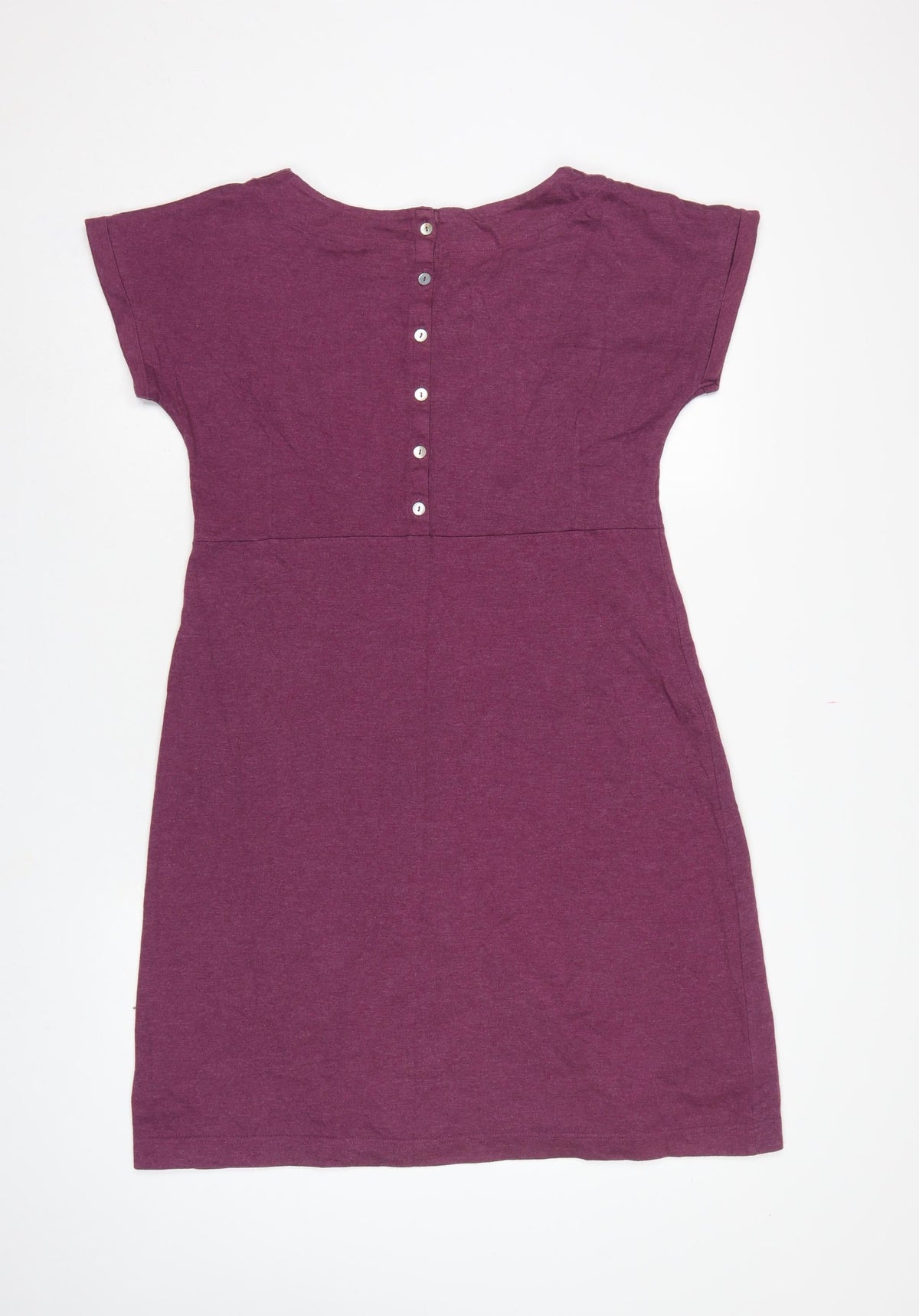 Weird Fish Women’s Purple UK 12 Jersey Sheath Dress Pockets