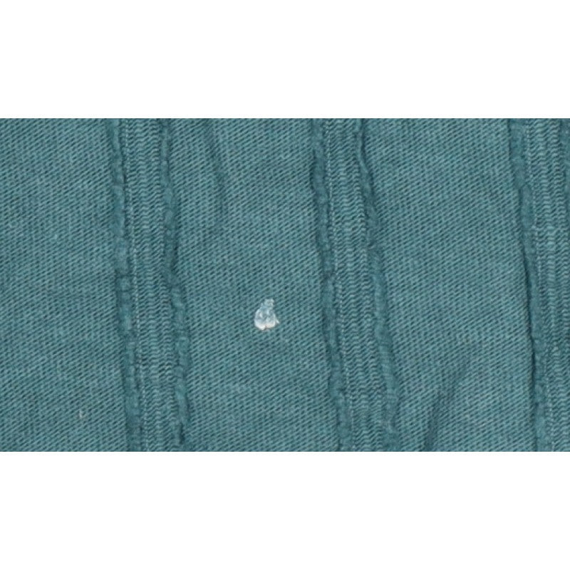 Puma Men's Green Small Long Sleeve Textured Striped Polo Shirt