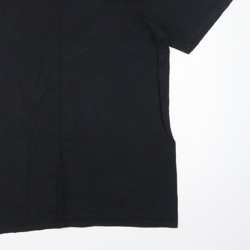 Nike Men’s Black XL Athletic Cut Swoosh Logo Crew Neck T-Shirt
