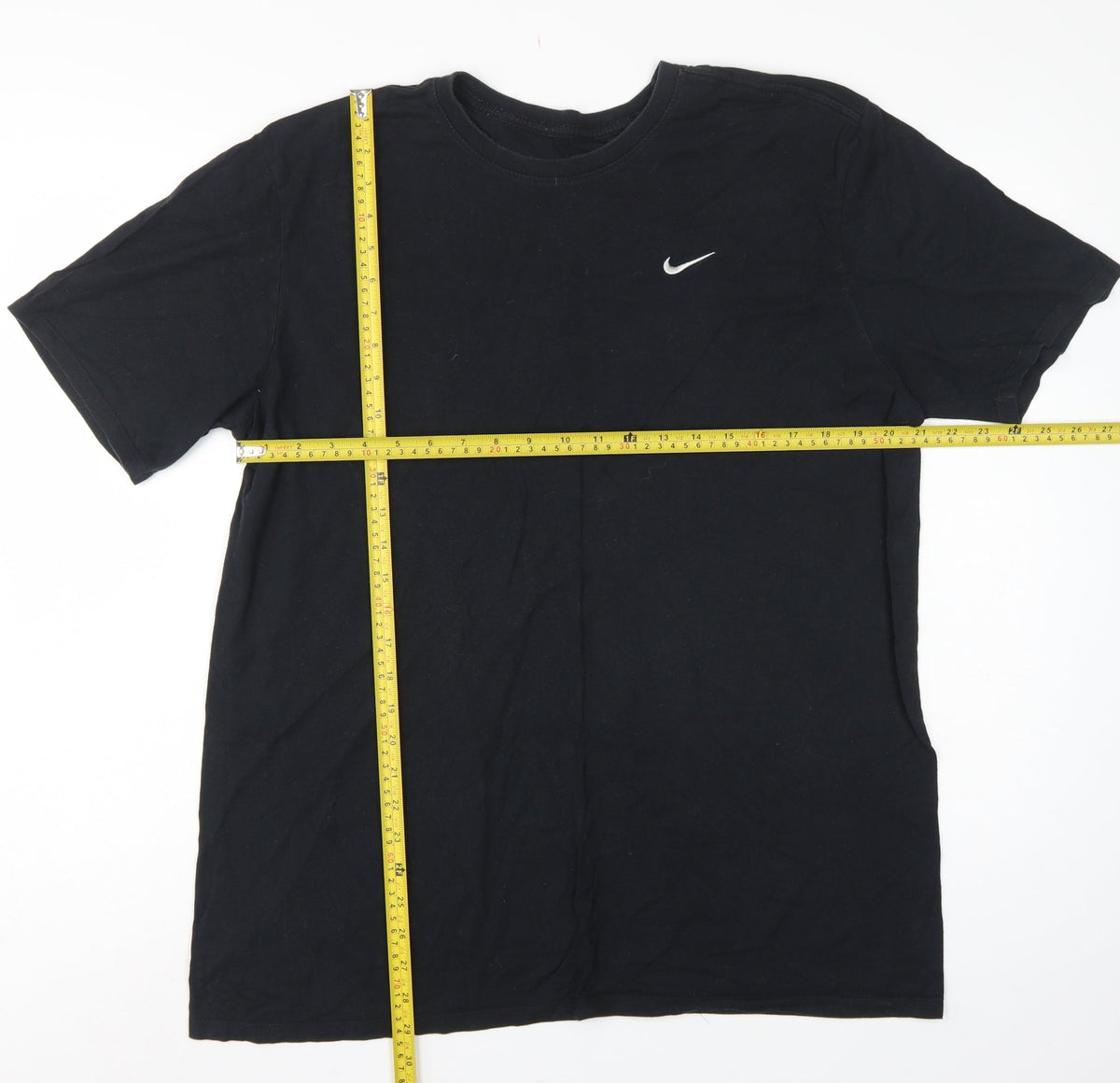 Nike Men’s Black XL Athletic Cut Swoosh Logo Crew Neck T-Shirt