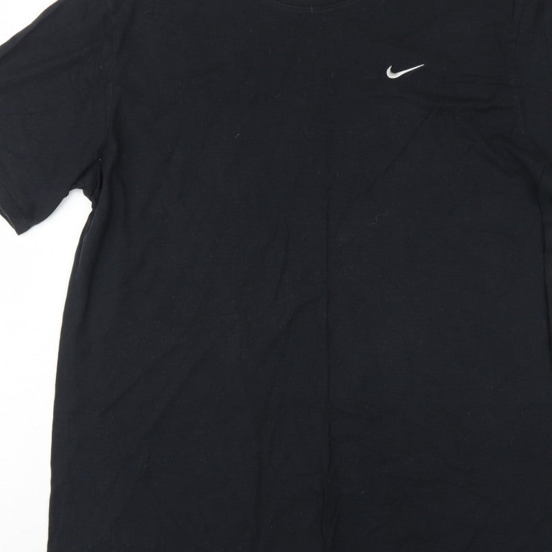 Nike Men’s Black XL Athletic Cut Swoosh Logo Crew Neck T-Shirt