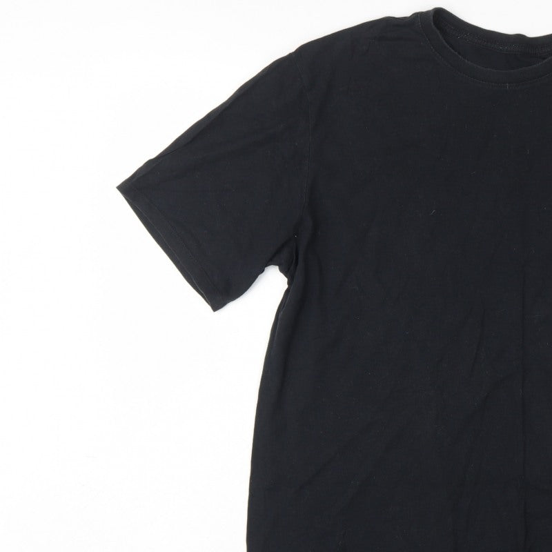 Nike Men’s Black XL Athletic Cut Swoosh Logo Crew Neck T-Shirt