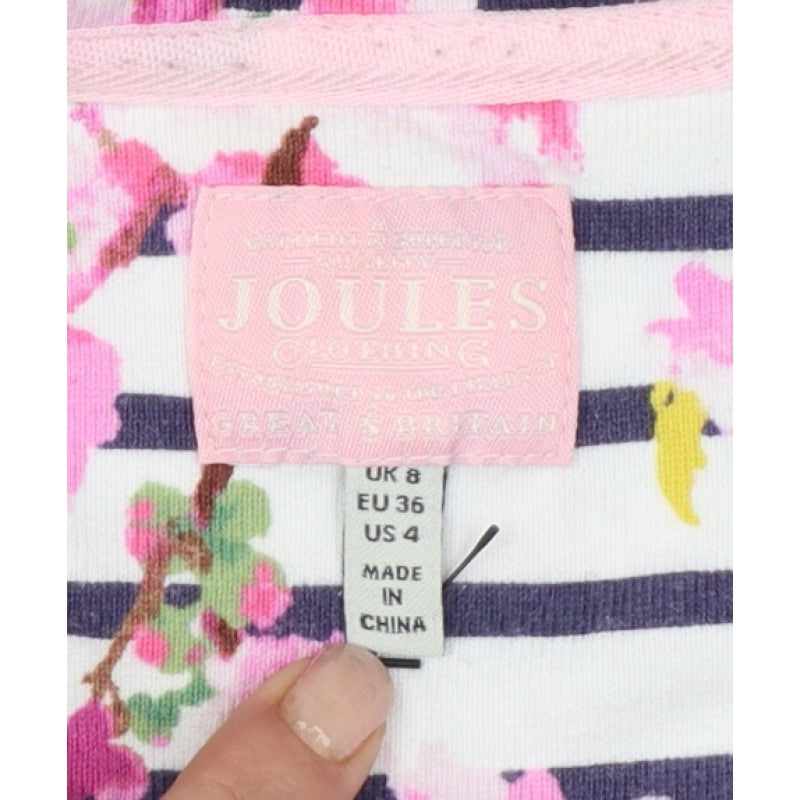 Joules Women Multicoloured UK 8 Floral Striped Cotton Long Sleeve T-Shirt