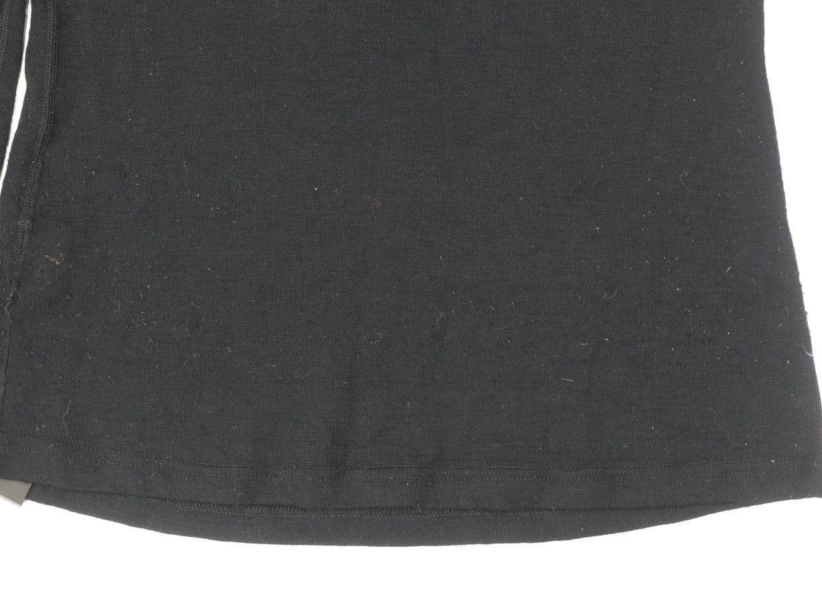 Mountain Warehouse Women Black UK 12 Merino 1/2 Zip Thermal Top