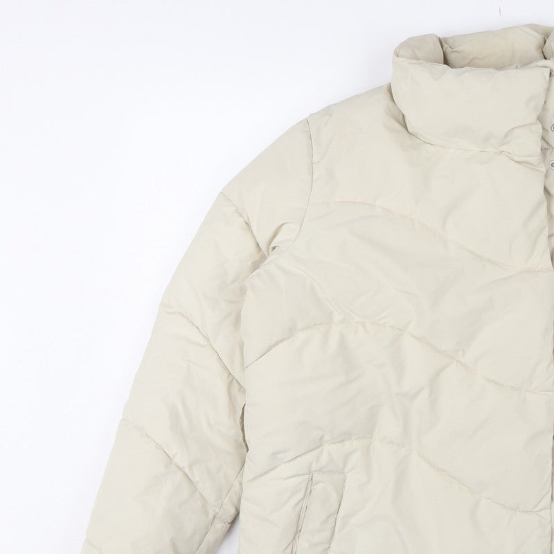 Vero Moda Women Ivory S Quilted Puffer Jacket High Neck