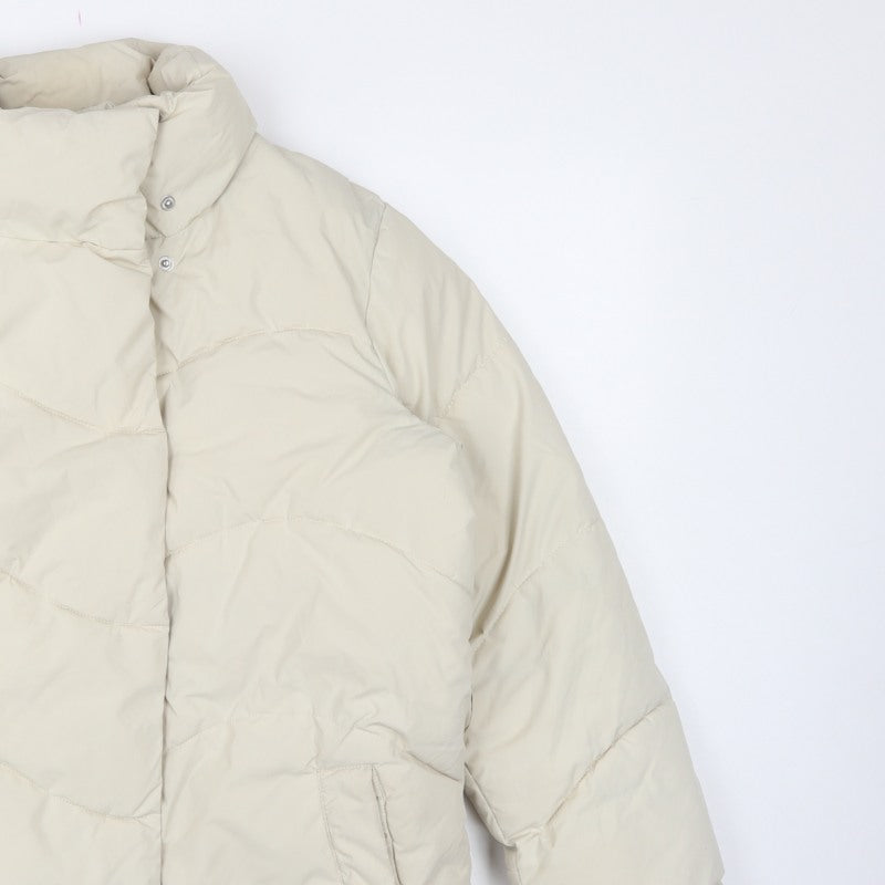 Vero Moda Women Ivory S Quilted Puffer Jacket High Neck