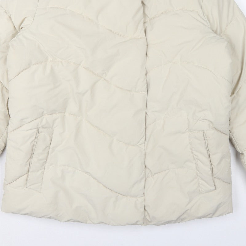 Vero Moda Women Ivory S Quilted Puffer Jacket High Neck