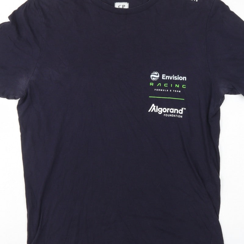 C.P. Company Mens Black L Envision Racing Formula E Logo T-Shirt