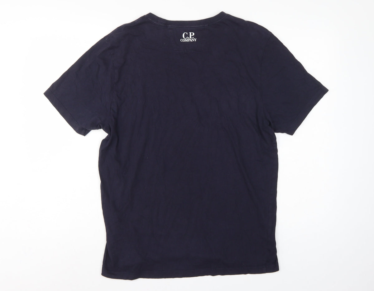 C.P. Company Mens Black L Envision Racing Formula E Logo T-Shirt
