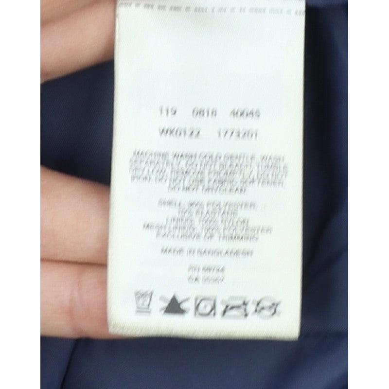 Columbia Women Blue M Omni-Tech Hooded Waterproof Rain Jacket
