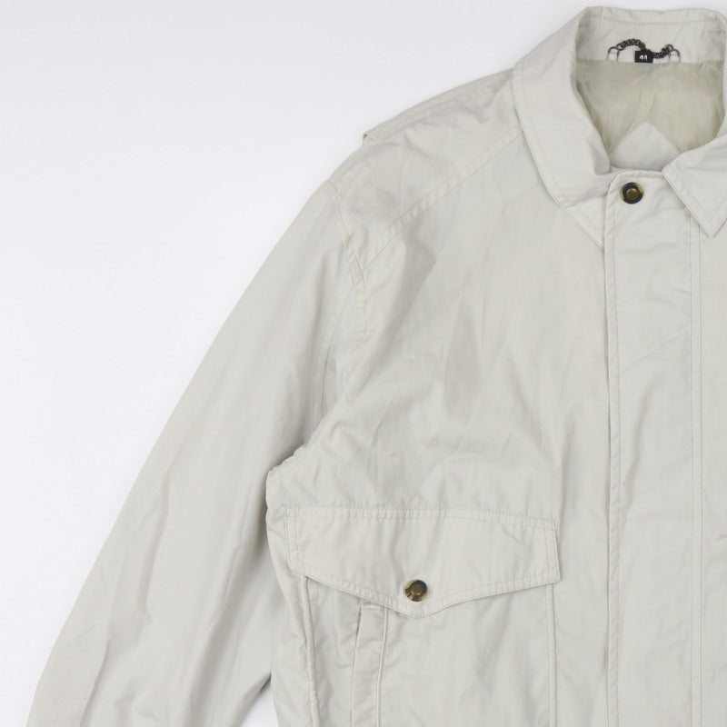 Baracuta Men’s Ivory UK 44 Harrington Basic Jacket Snap Fastening