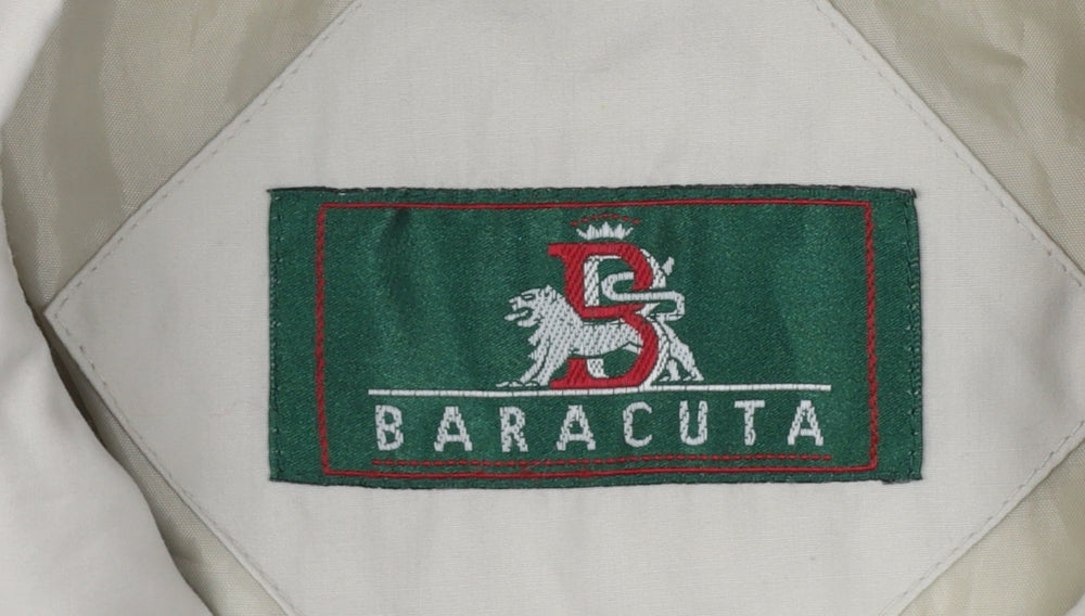 Baracuta Men’s Ivory UK 44 Harrington Basic Jacket Snap Fastening