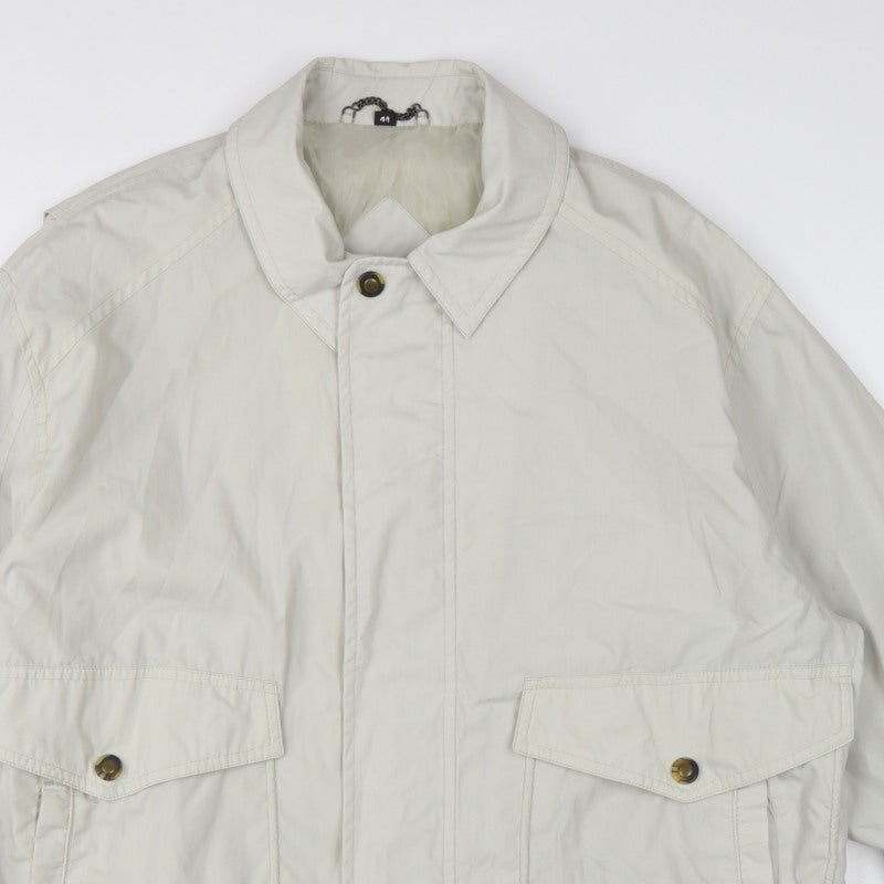 Baracuta Men’s Ivory UK 44 Harrington Basic Jacket Snap Fastening
