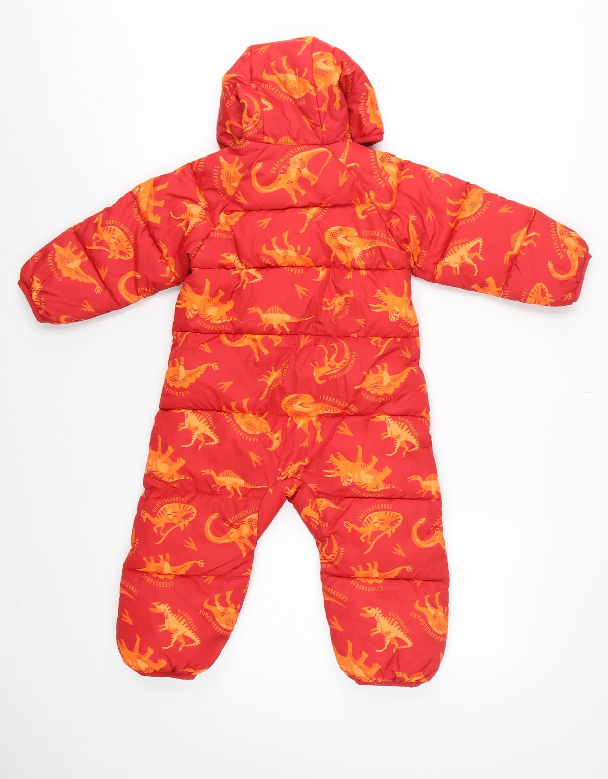 Mountain Warehouse Unisex Baby Red 18-24 Months Dinosaur Padded Snowsuit