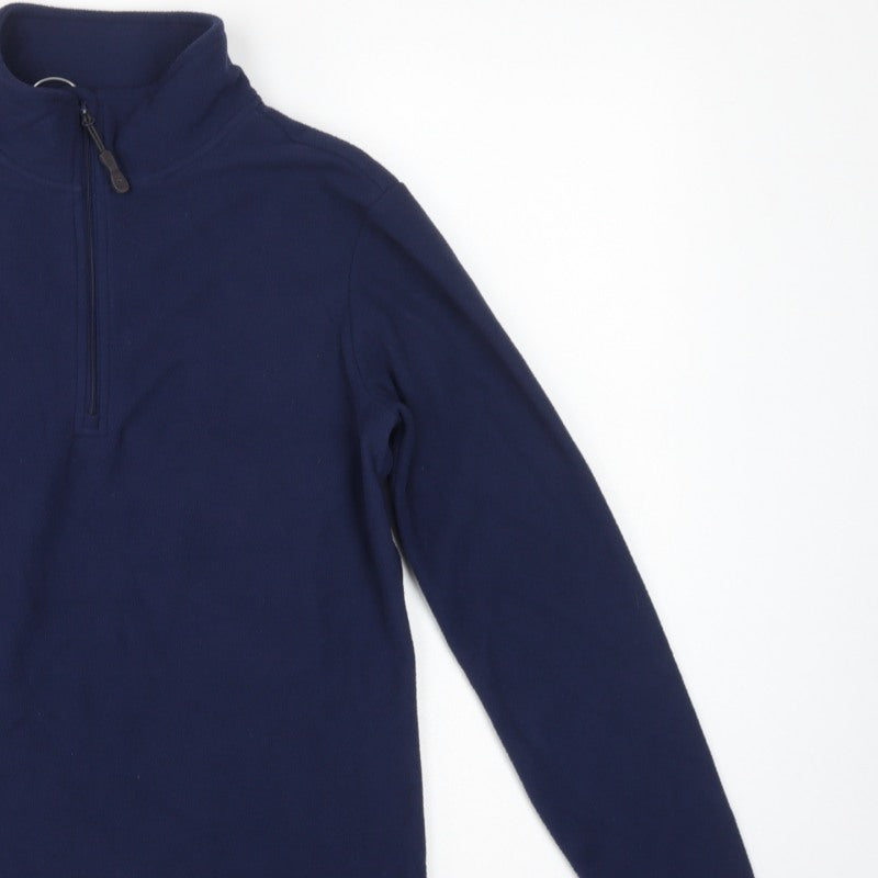 Peter Storm Women's Blue Size 12 1/4 Zip Fleece Sweatshirt Hiking