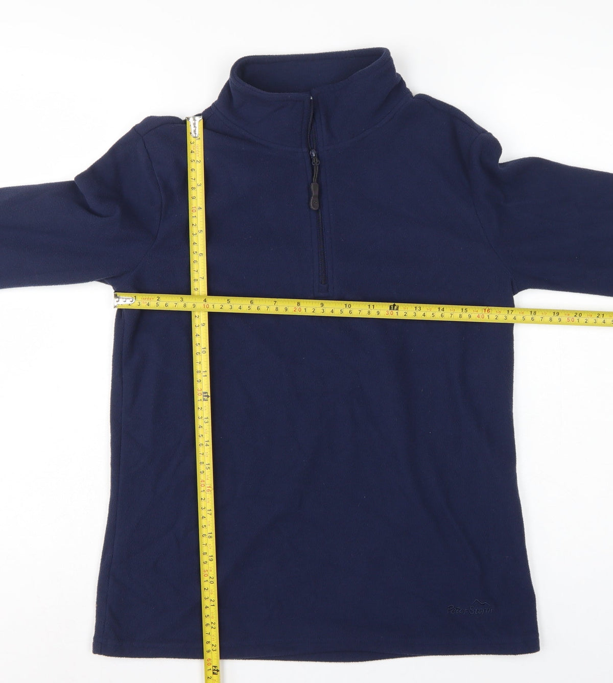 Peter Storm Women's Blue Size 12 1/4 Zip Fleece Sweatshirt Hiking