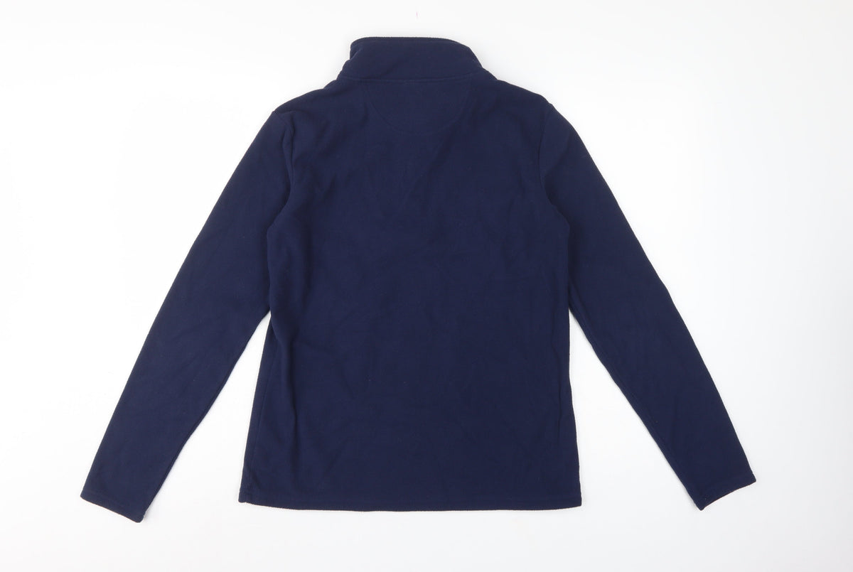 Peter Storm Women's Blue Size 12 1/4 Zip Fleece Sweatshirt Hiking