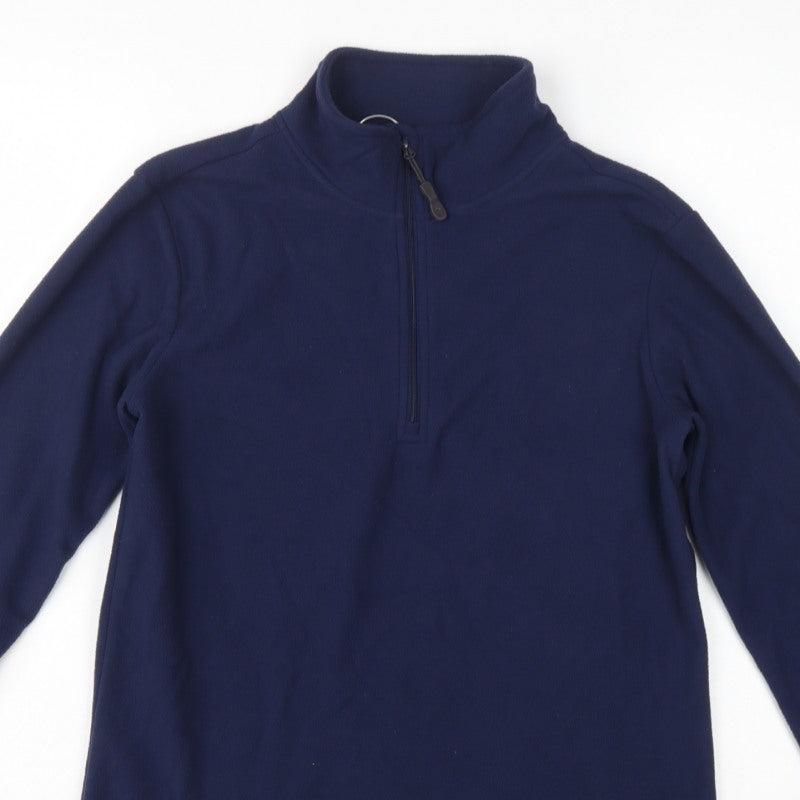 Peter Storm Women's Blue Size 12 1/4 Zip Fleece Sweatshirt Hiking