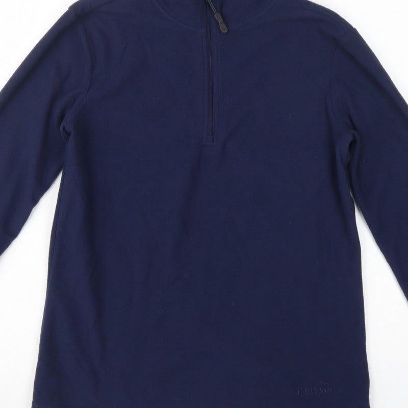 Peter Storm Women's Blue Size 12 1/4 Zip Fleece Sweatshirt Hiking