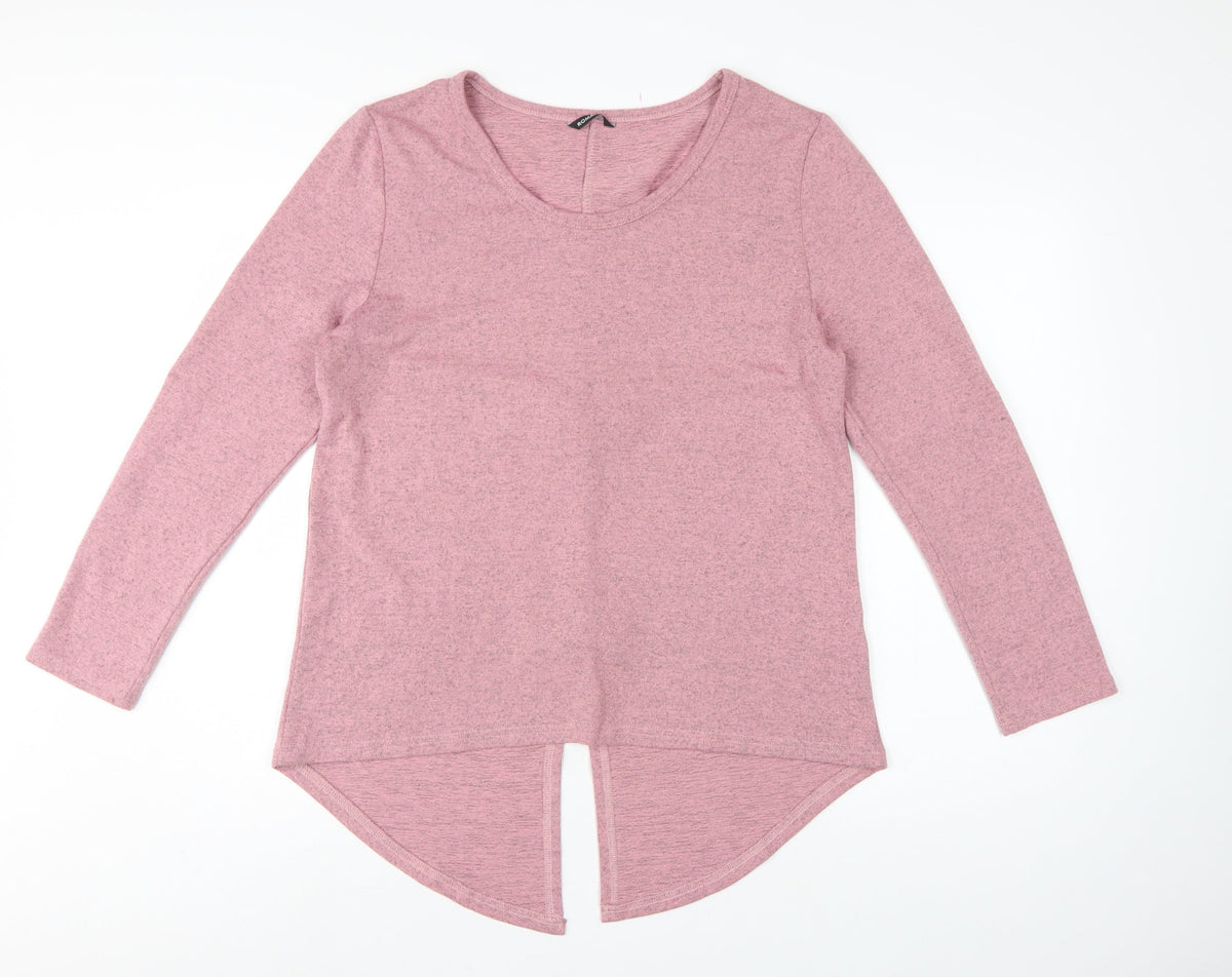 Roman Women Pink Size 16 Tunic Blouse Long Sleeve Bow Back Stretch