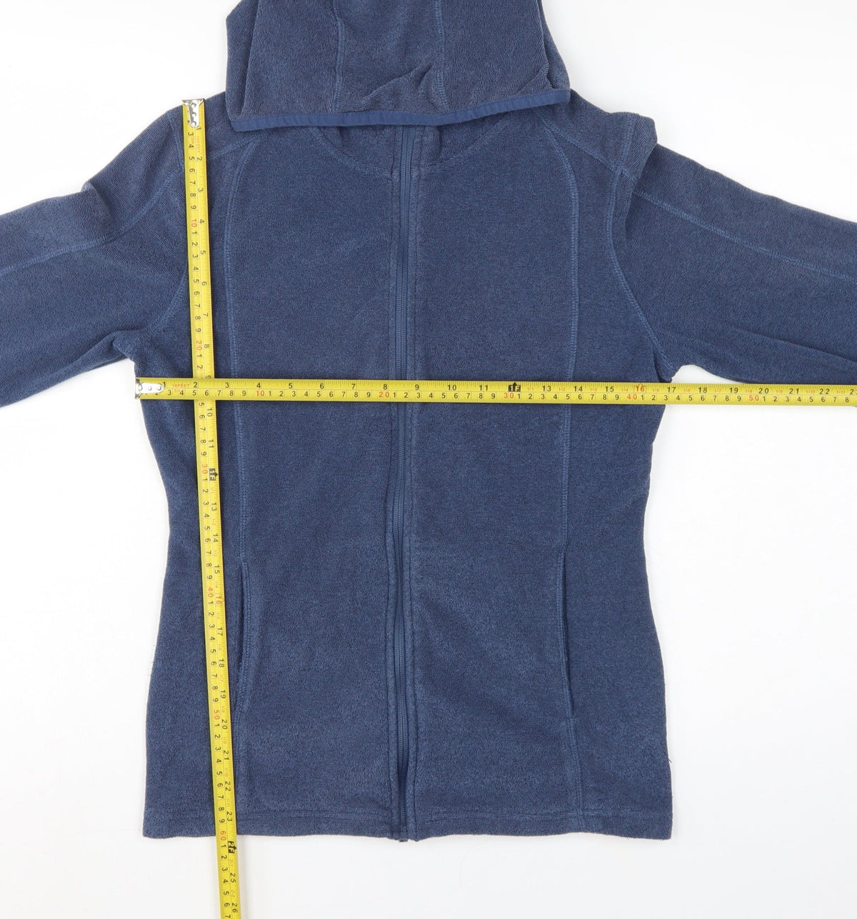 Mountain Warehouse Womens Blue UK 12 Basic Hooded Fleece Jacket