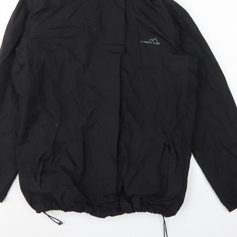 Freedom Trail Women’s Black Size 16 Hooded Windbreaker Jacket