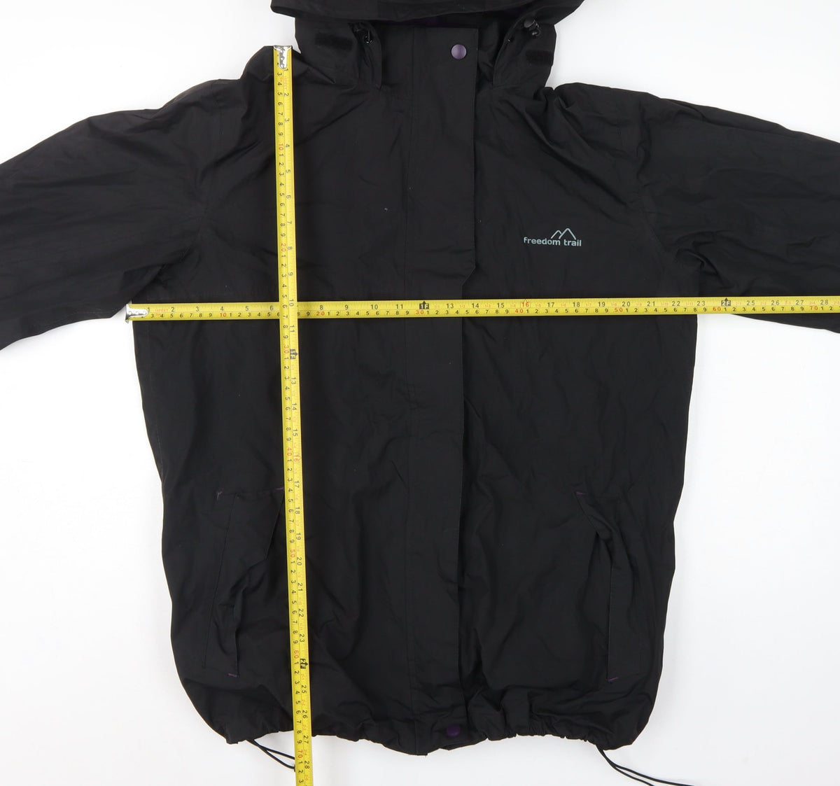Freedom Trail Women’s Black Size 16 Hooded Windbreaker Jacket